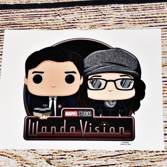 Marvel Collector Corps Disney+ Trust a Bro Pin and WandaVision Sticker - Picture 3 of 6